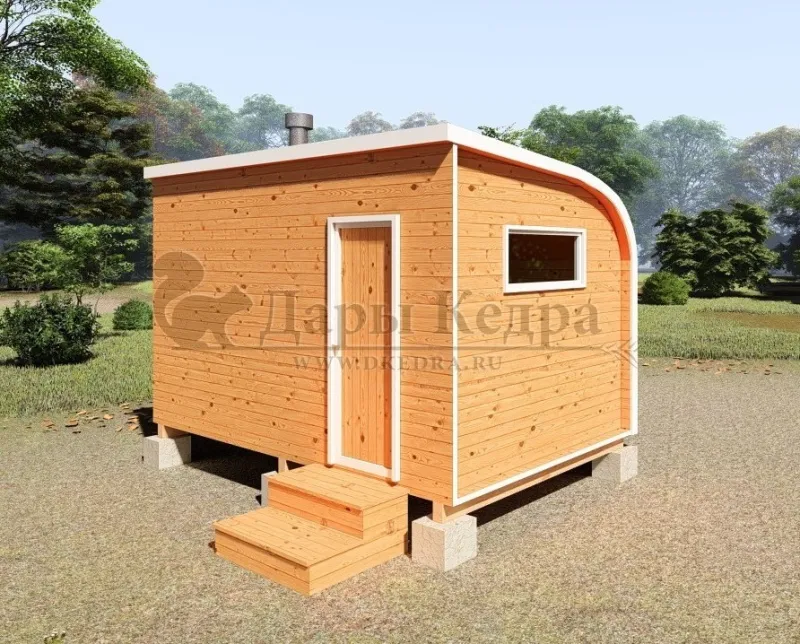 Баня «Парус» из кедра 4х2,2 метра